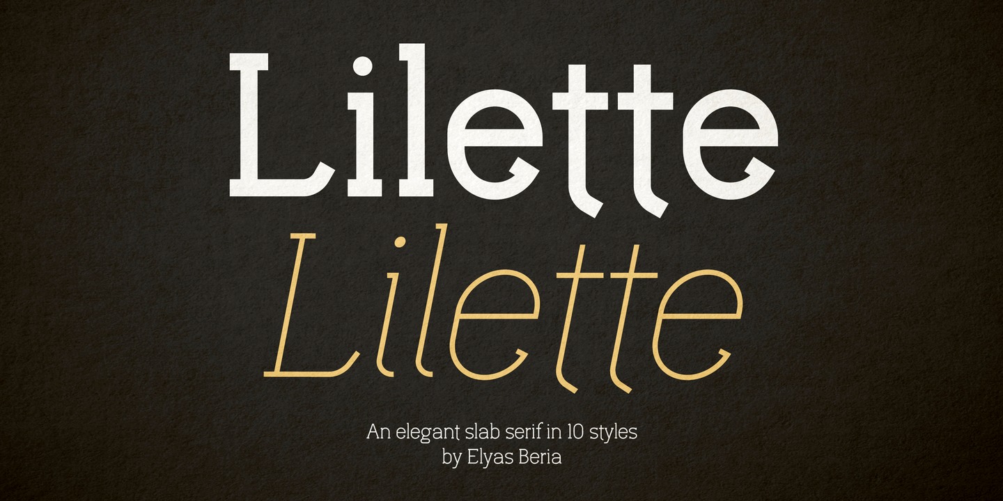 Lilette Ultra Light Font preview
